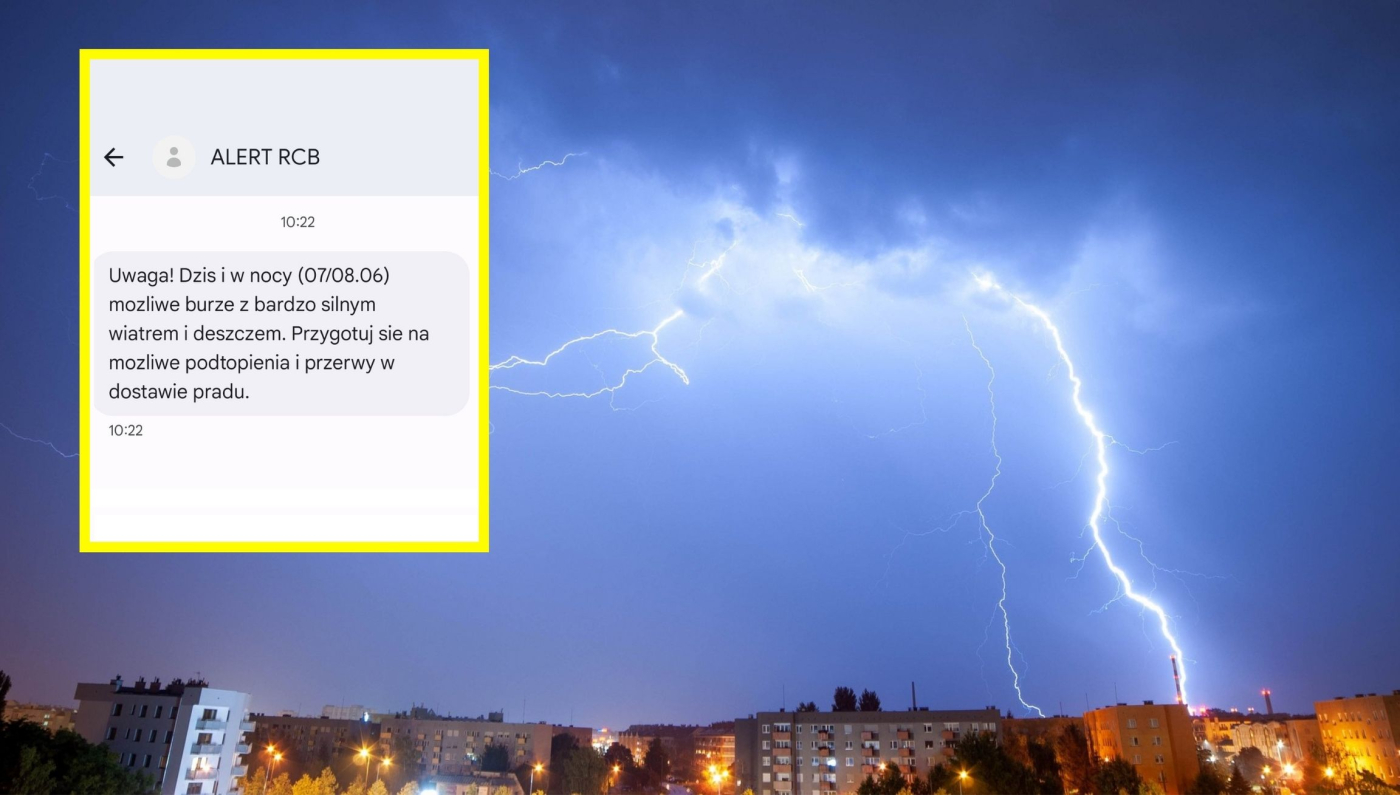 Gorzów: IMGW ostrzega przed burzami. Wydano alert RCB