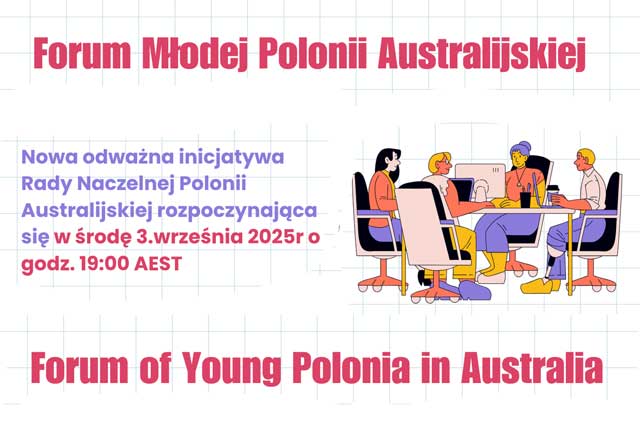 “Forum Młodej Polonii Australijskiej” — “Forum of Young Polonia in Australia”
