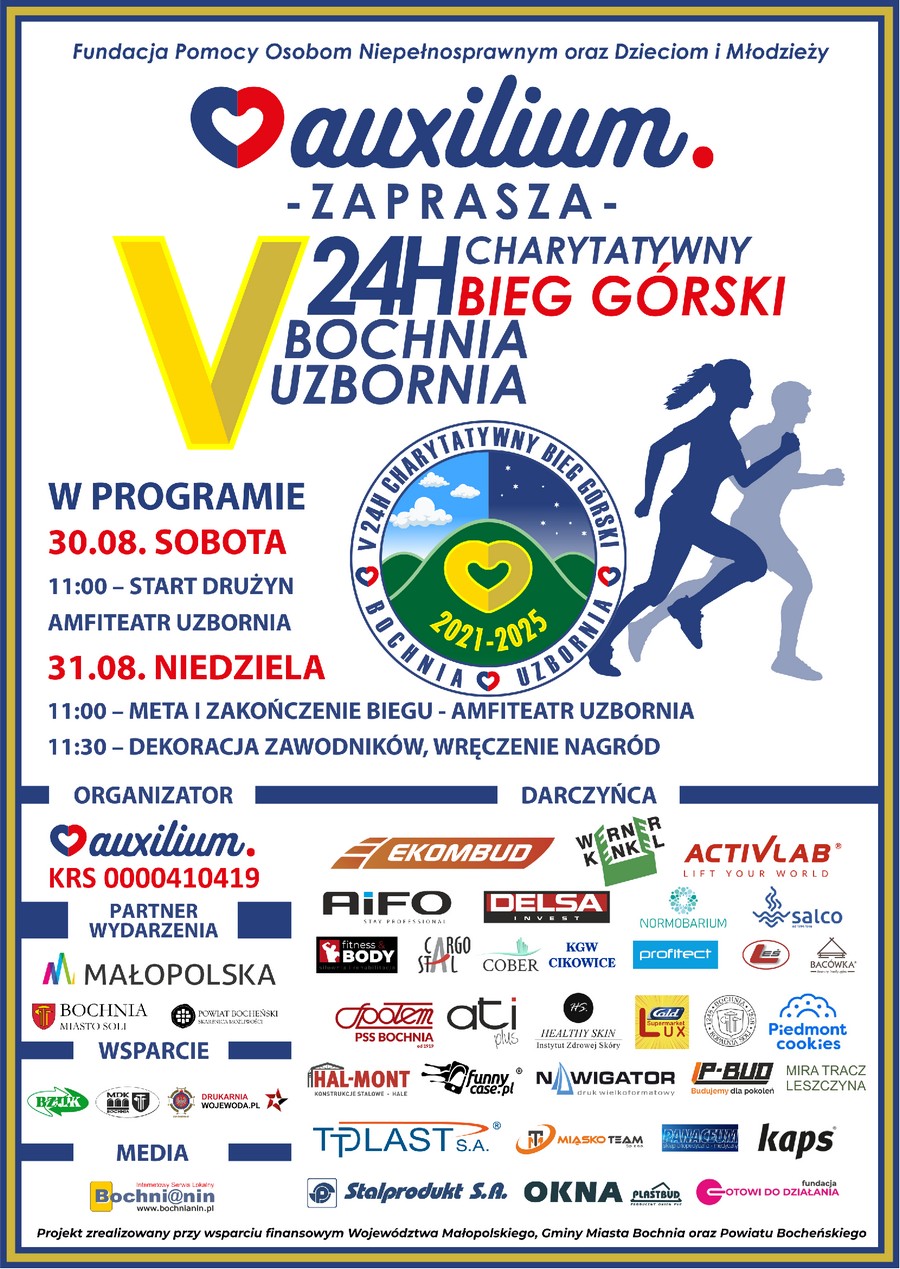 Bochnia. W weekend V Jubileuszowy Charytatywny 24h Bieg Górski