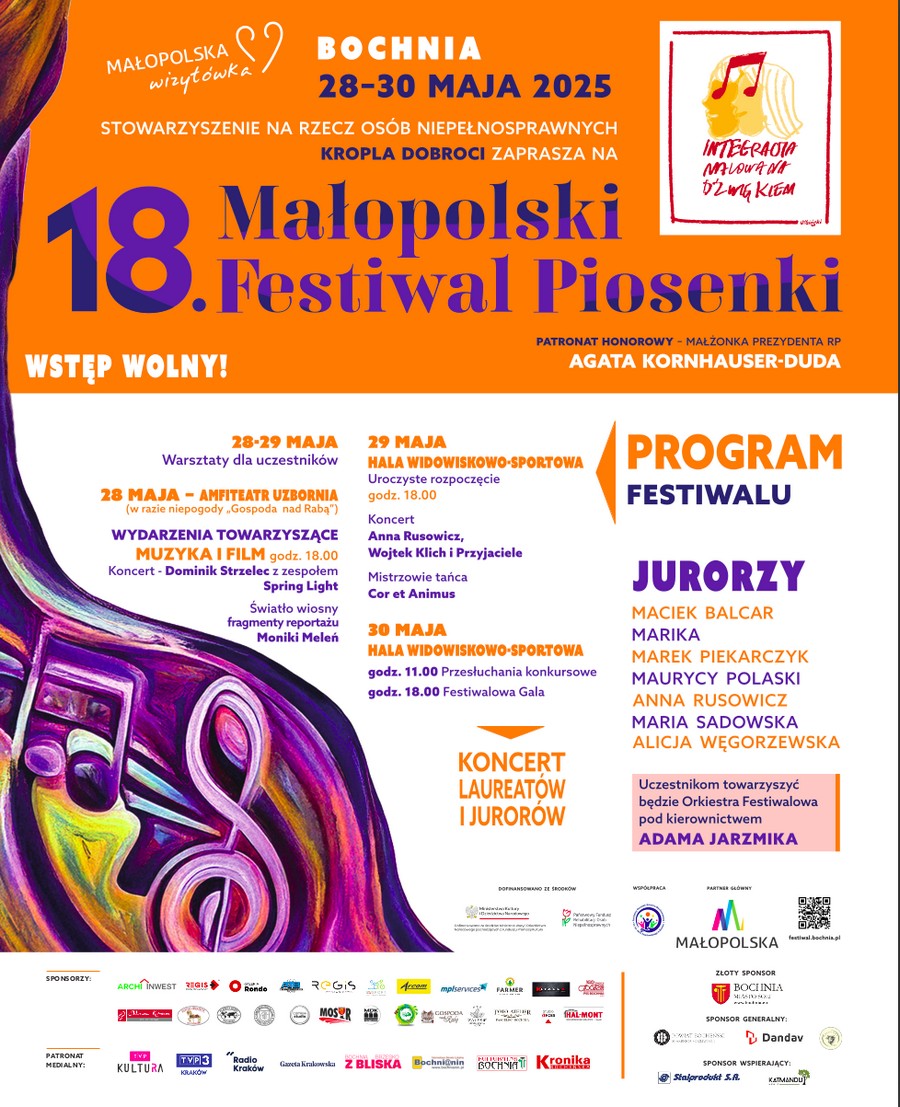 Bochnia. Za tydzień 18. edycja festiwalu „Integracja malowana dźwiękiem”