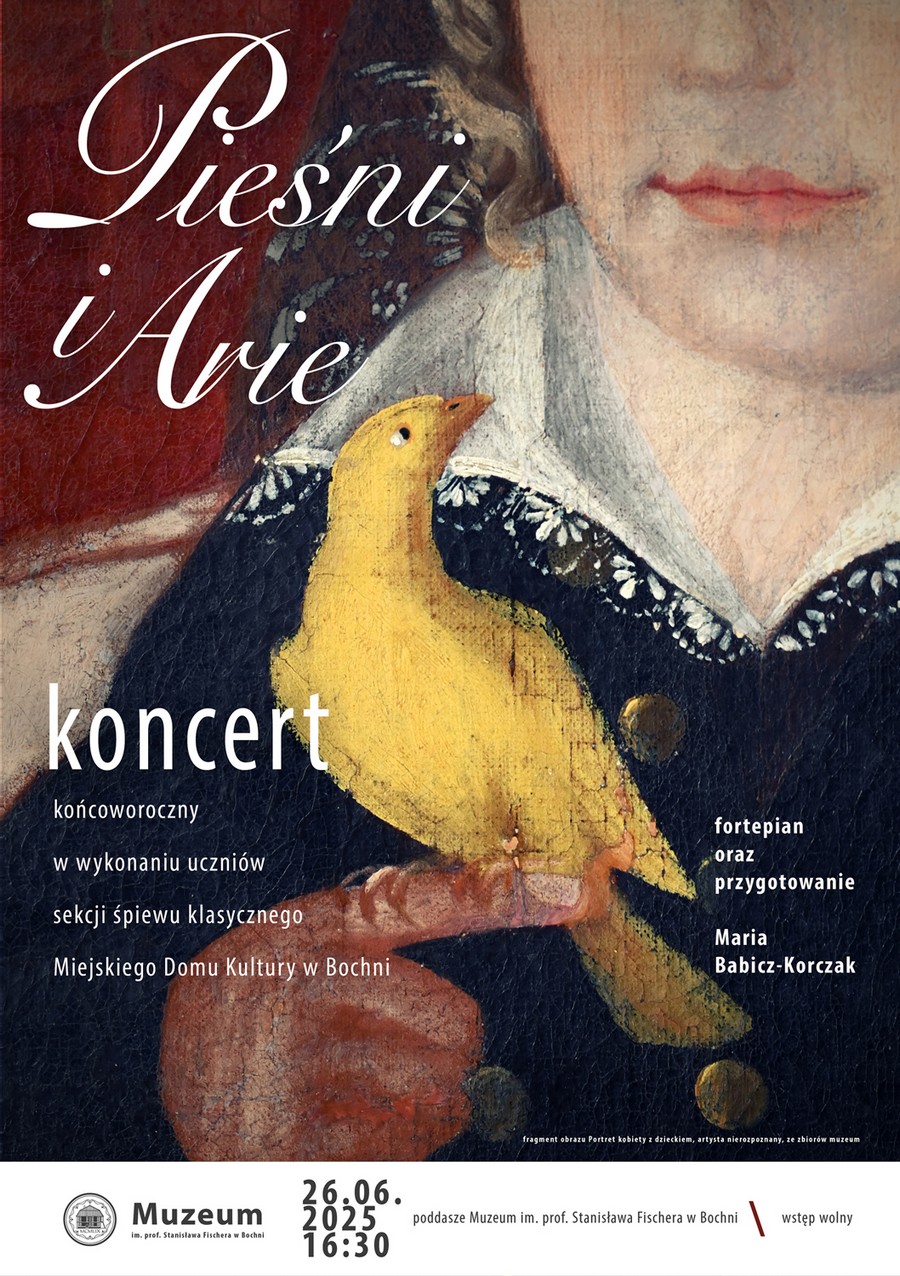 Muzeum w Bochni. W czwartek koncert „Pieśni i Arie” oraz wykład