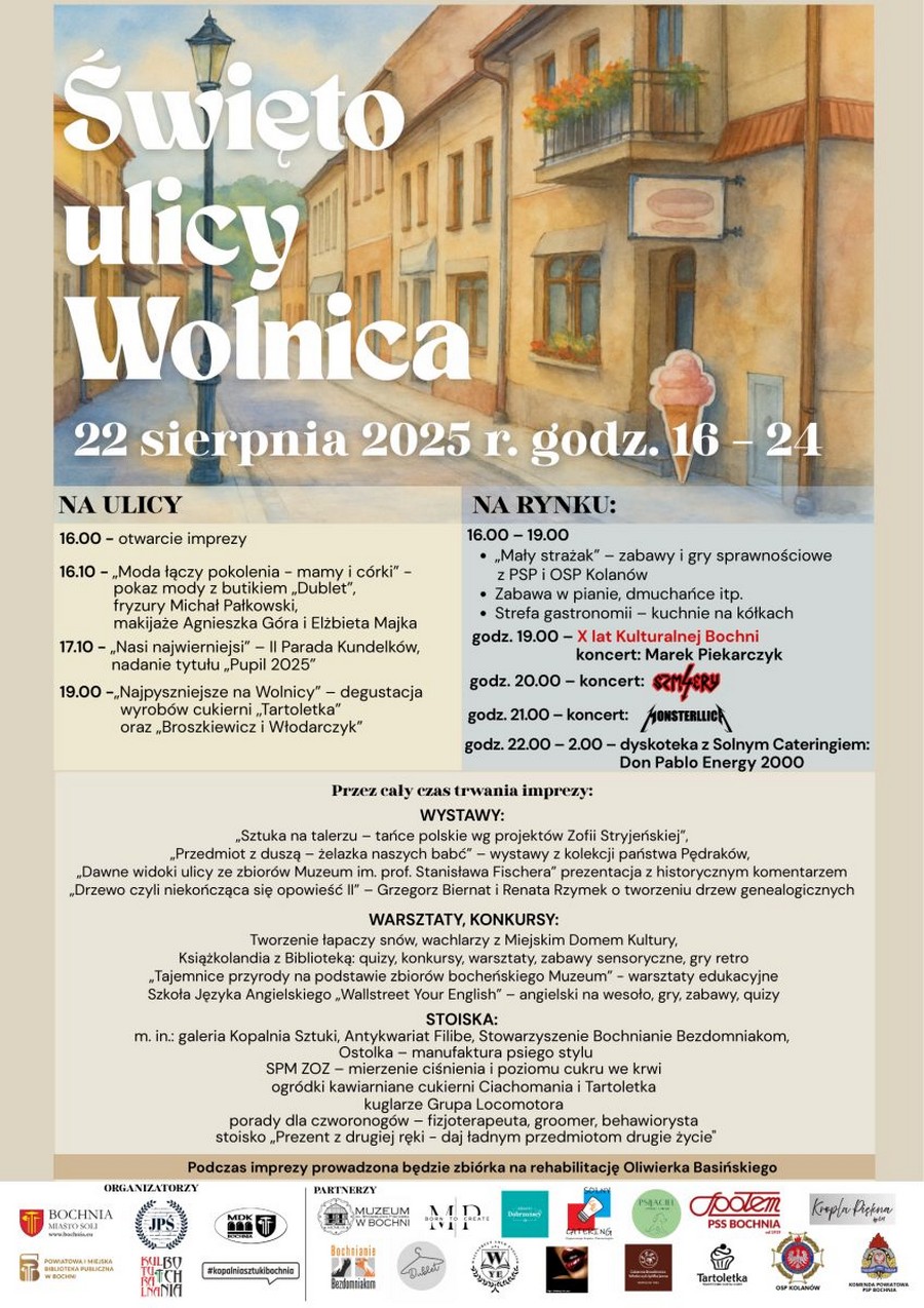 Bochnia. W piątek Święto ulicy Wolnica. Co w programie?