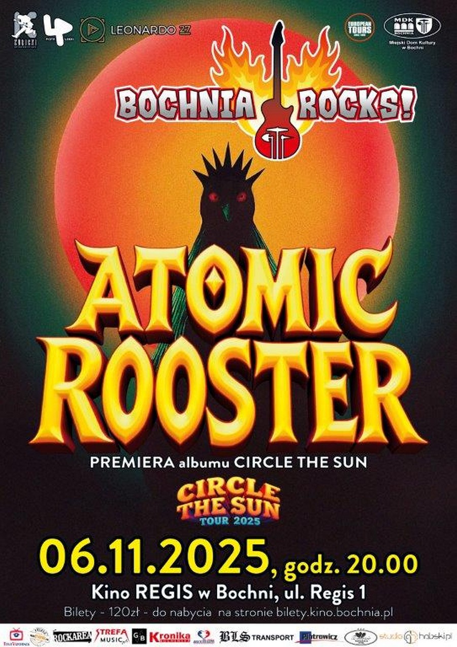 Bochnia Rocks. Atomic Rooster wracają z nową płytą i zagrają w kinie Regis