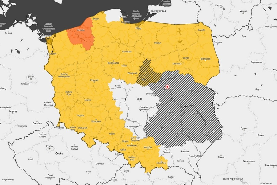 Dziś po południu i w nocy możliwe burze. Wydano ostrzeżenie dla regionu