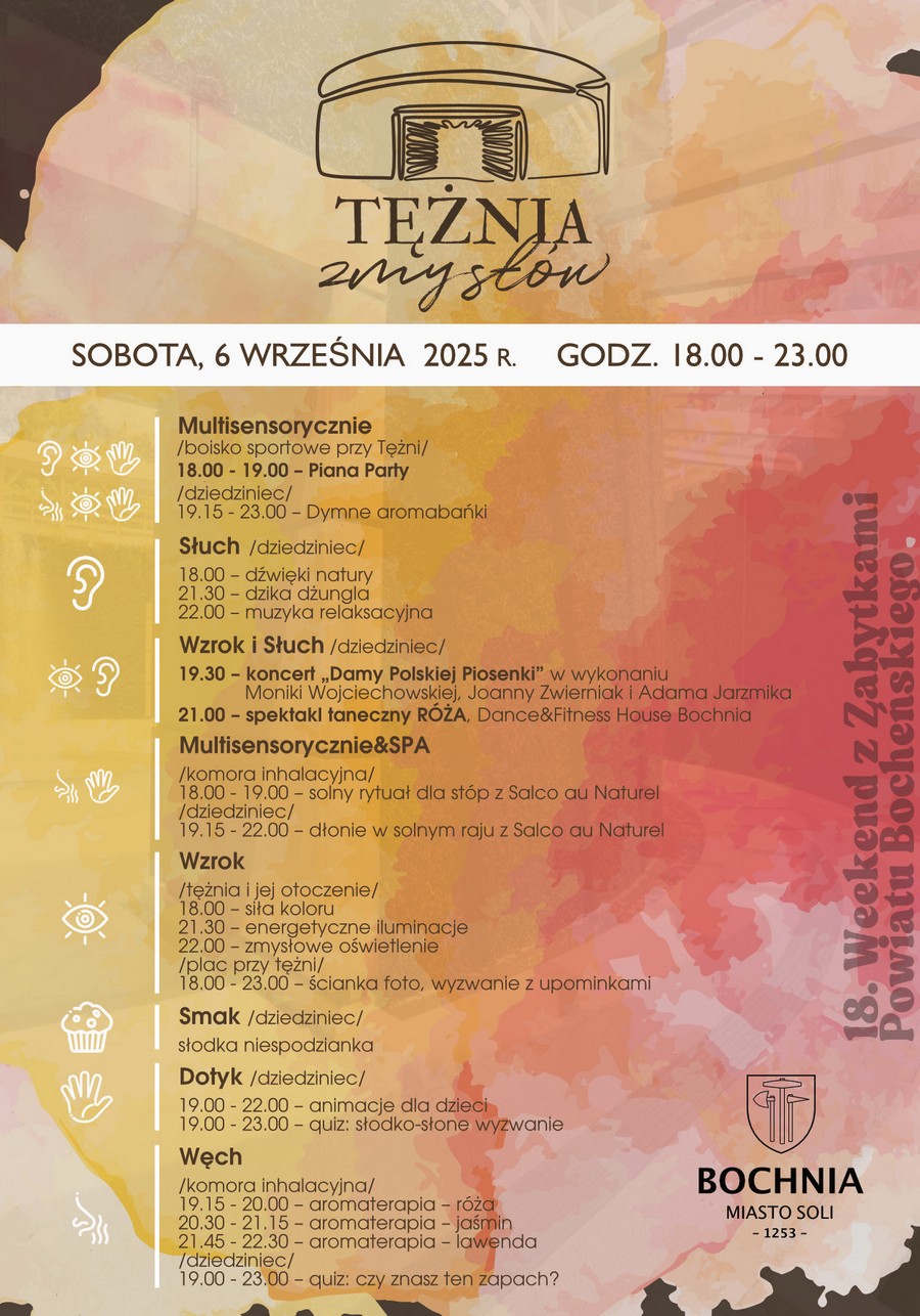 Bochnia. W sobotę Tężnia Zmysłów – wieczór pełen światła, muzyki i doznań