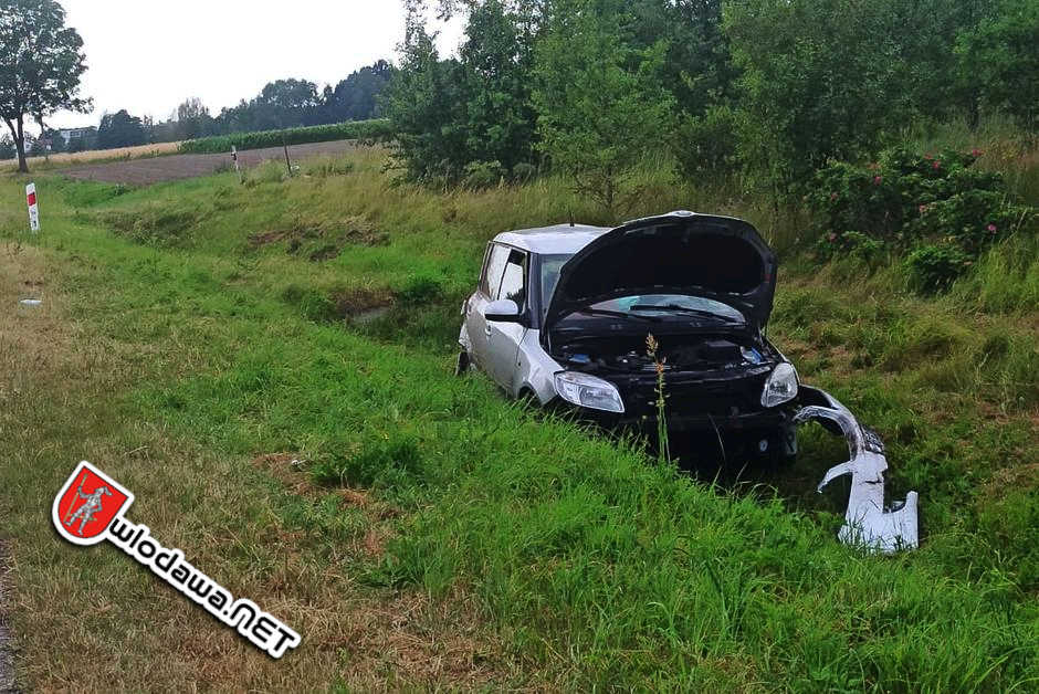 Włodawa na sygnale: 30-latka z Urszulina dachował w Starym Brusie