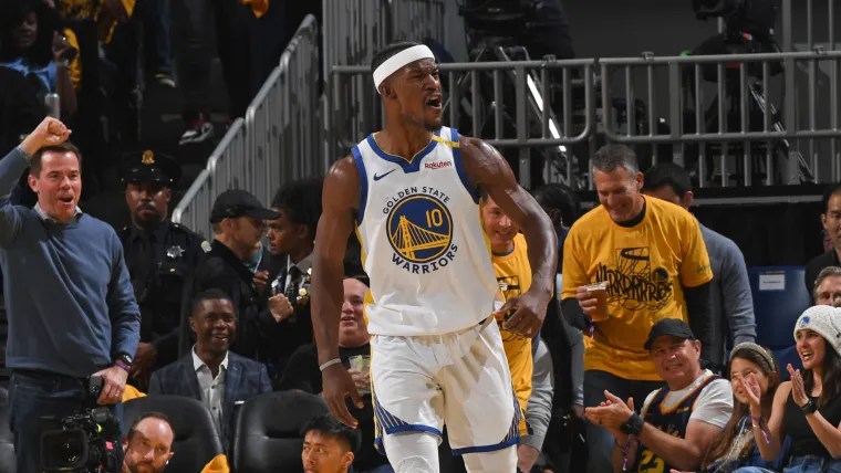 „Playoff Jimmy” pojawia się w pierwszej połowie gry w turnieju Warriors Gilbert McGregor •