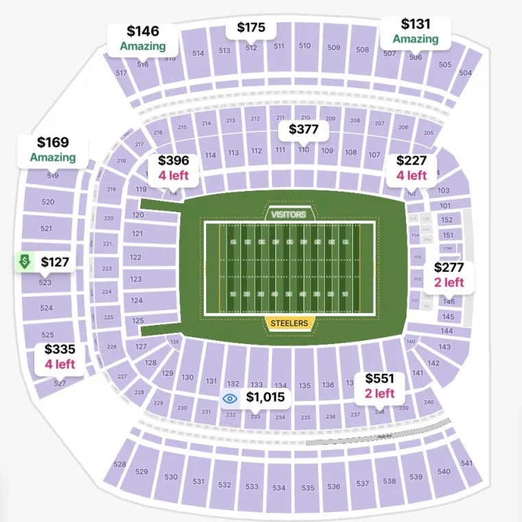 Kup teraz: Bilety na Steelers vs. Ravens na Acrisure Stadium Sloan Piva