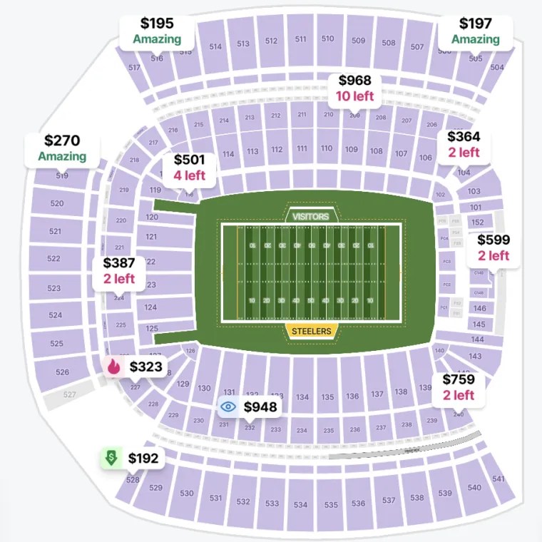 Kup teraz: Bilety na Steelers vs. Bills na Acrisure Stadium Sloan Piva