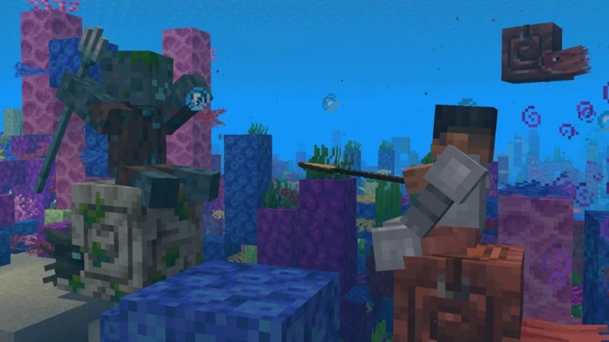 Minecraft Snapshot 25W41A zawiera Nautilusa, zbroję Nautilusa i broń włóczni