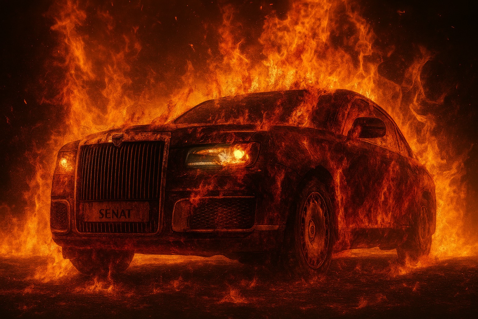 Aurus Senat – łatwopalna rosyjska podróbka Rolls-Royce’a