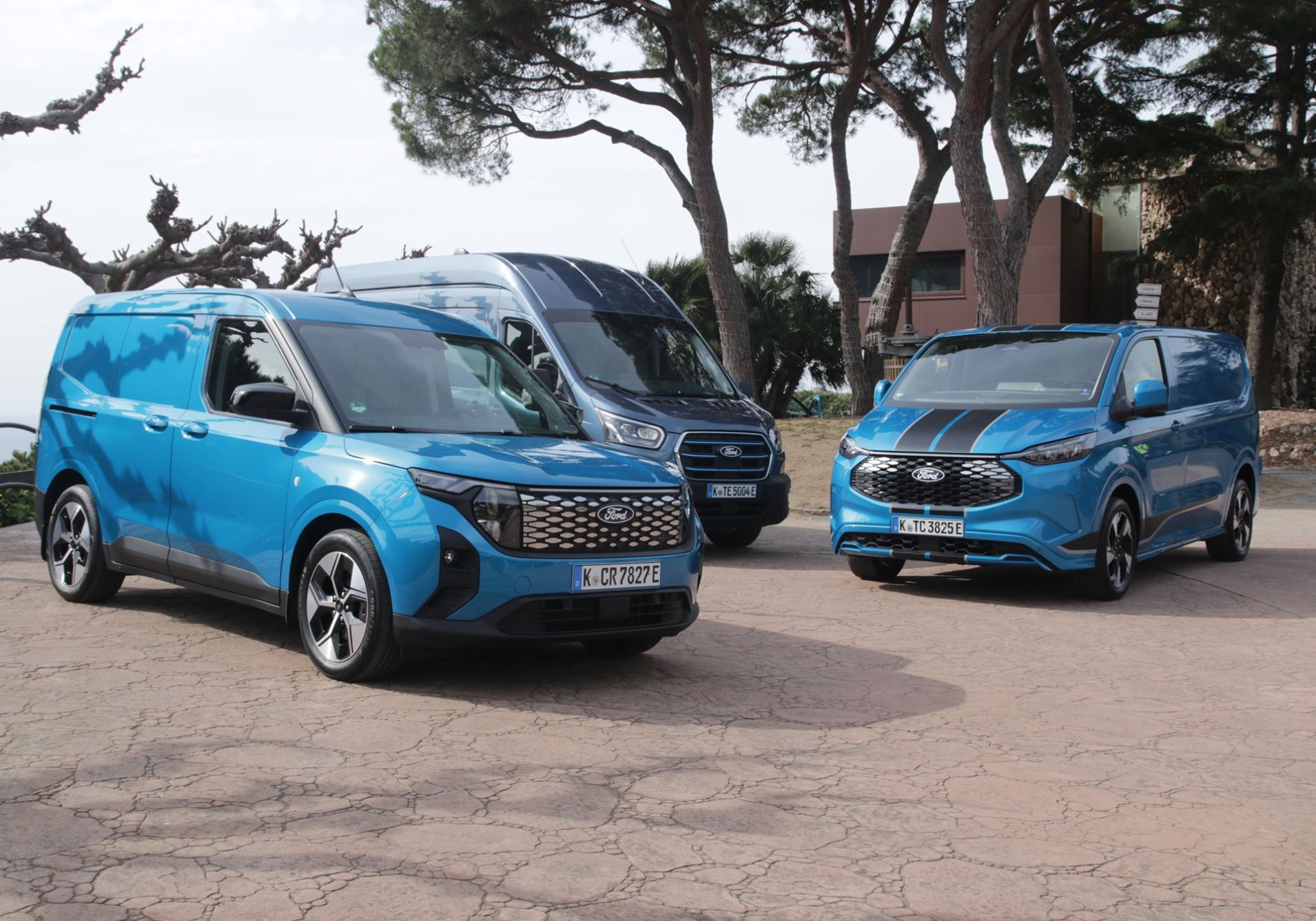 Elektryczne i hybrydowe dostawcze Fordy