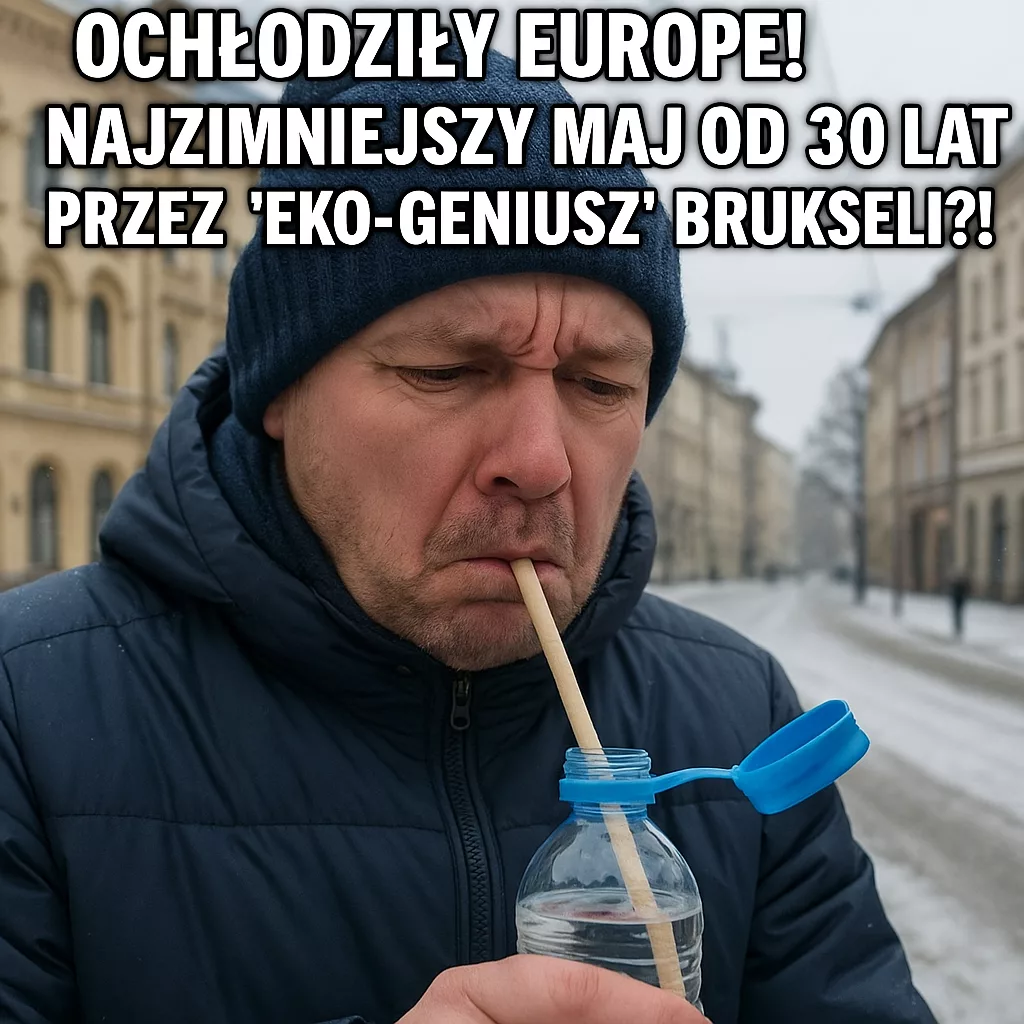 Papierowe słomki i przyklejone nakrętki ochłodziły Europę! Najzimniejszy maj od 30 lat przez „eko-geniusz” Brukseli?!