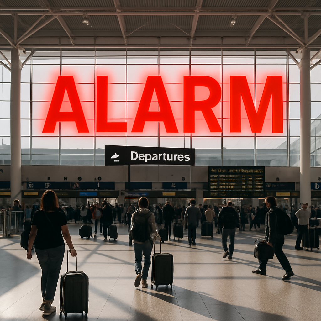 Ewakuacja na Lotnisku Chopina w Warszawie. Pasażerowie zaskoczeni akcją służb!