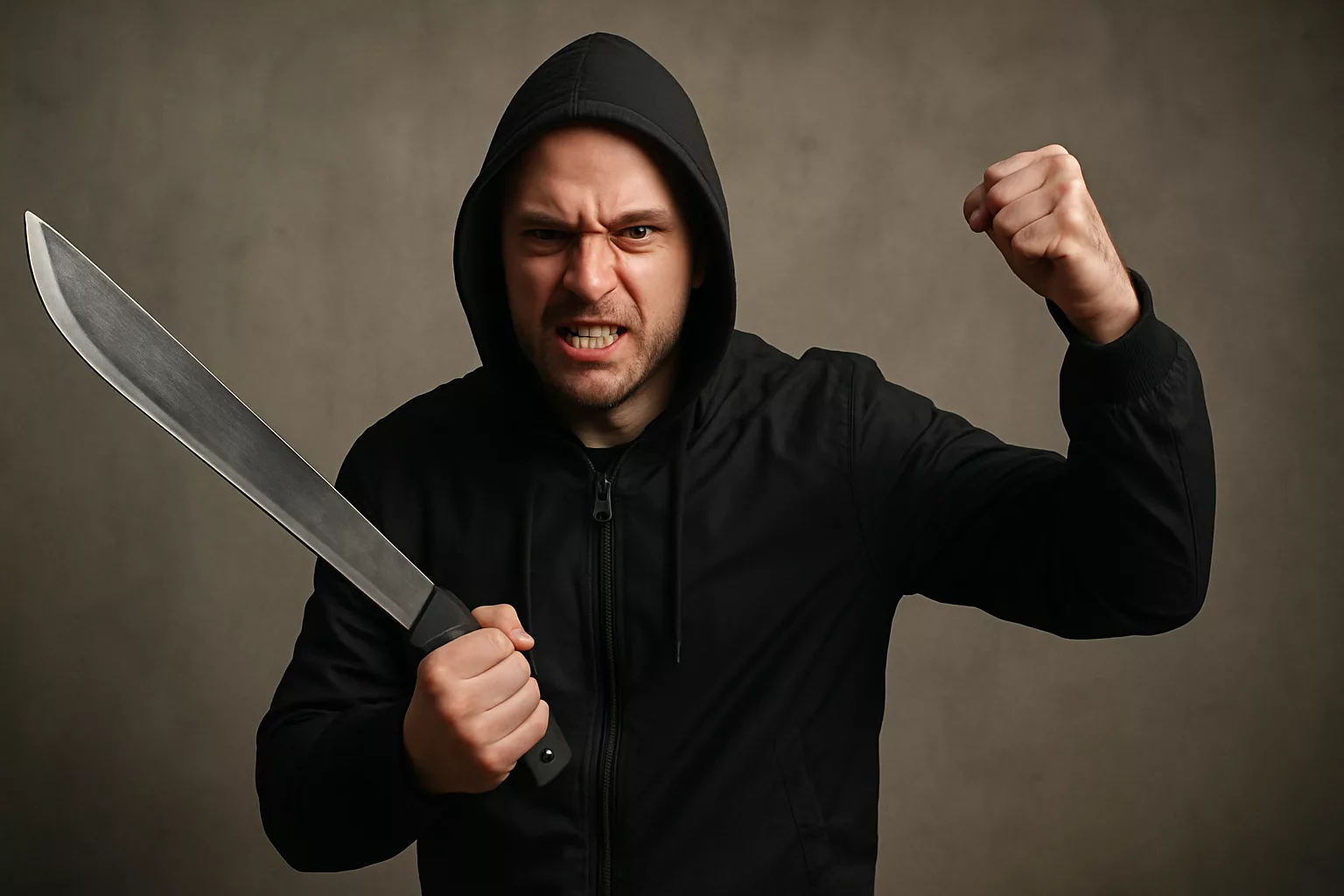 Groził maczetą pod domem ofiary! 29-latek w rękach policji – szokujące szczegóły interwencji!