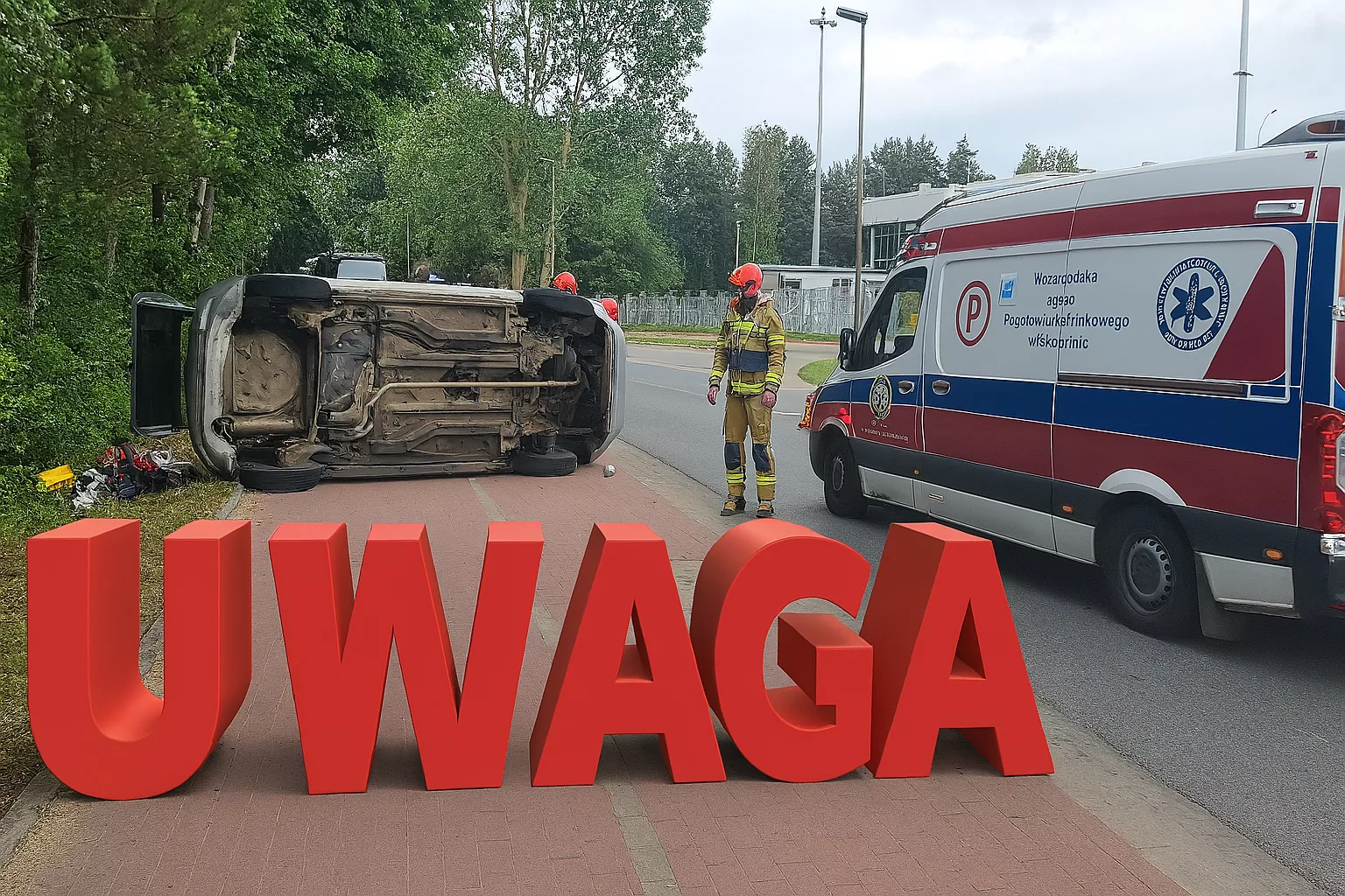 Wypadek Samochodowy na ul. Ludzi Morza w Świnoujściu