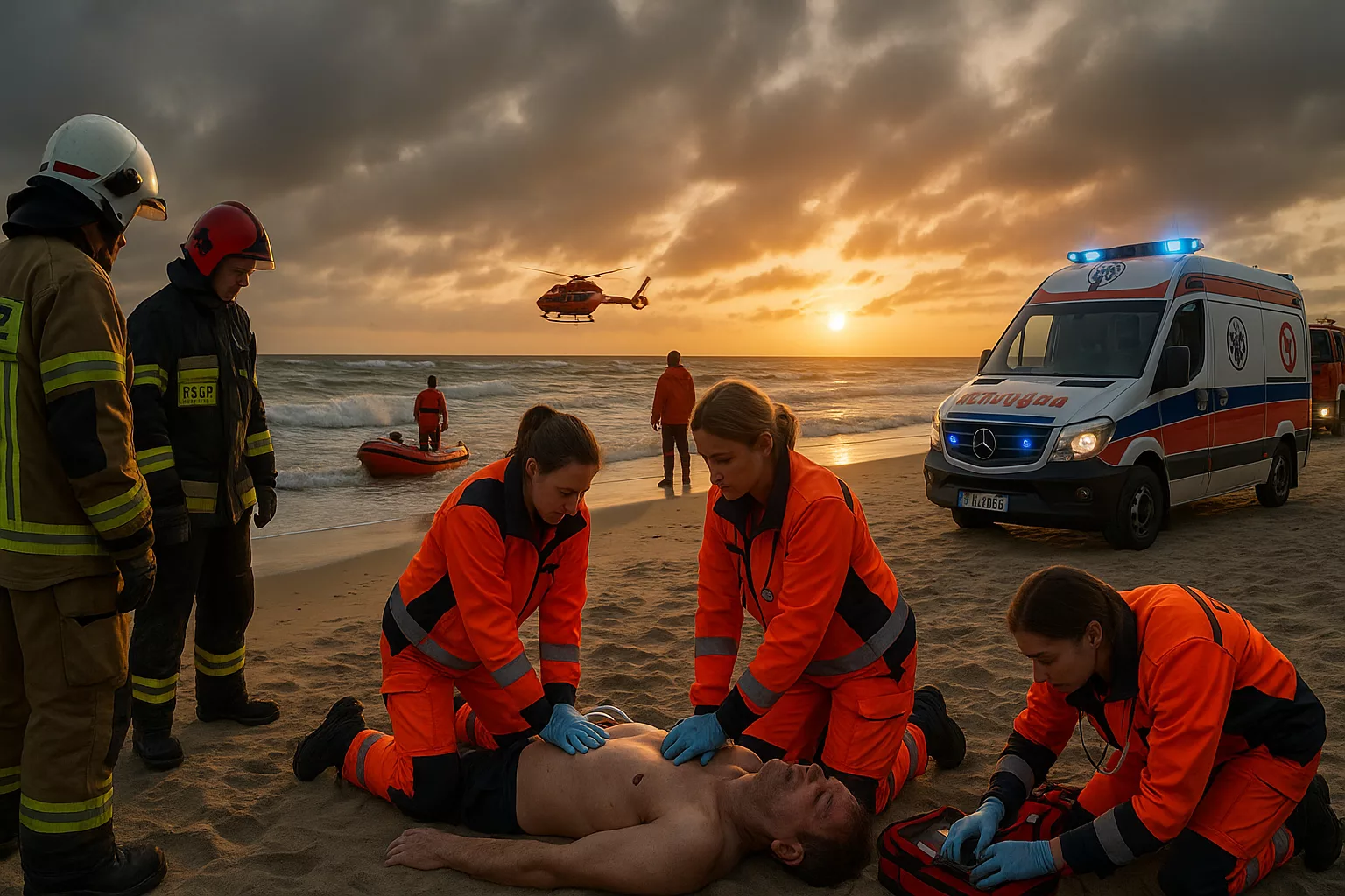 Nie żyje 47-latek, który ratował topiących się młodych mężczyzn