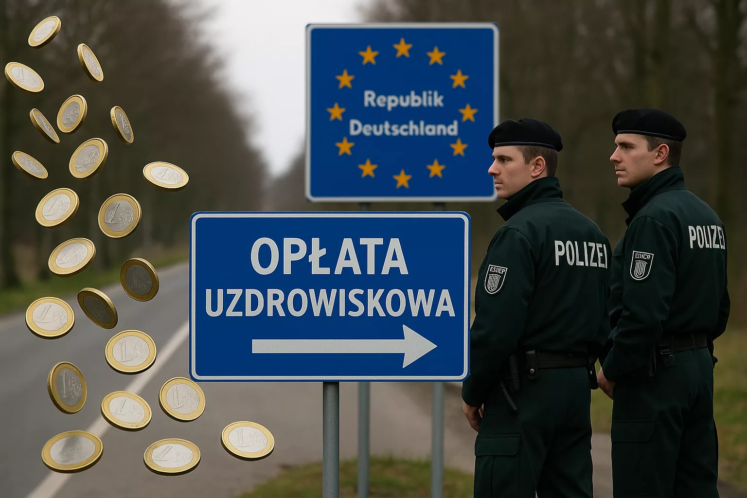 Szok w Świnoujściu – 3,30 euro za wejście do Niemiec.