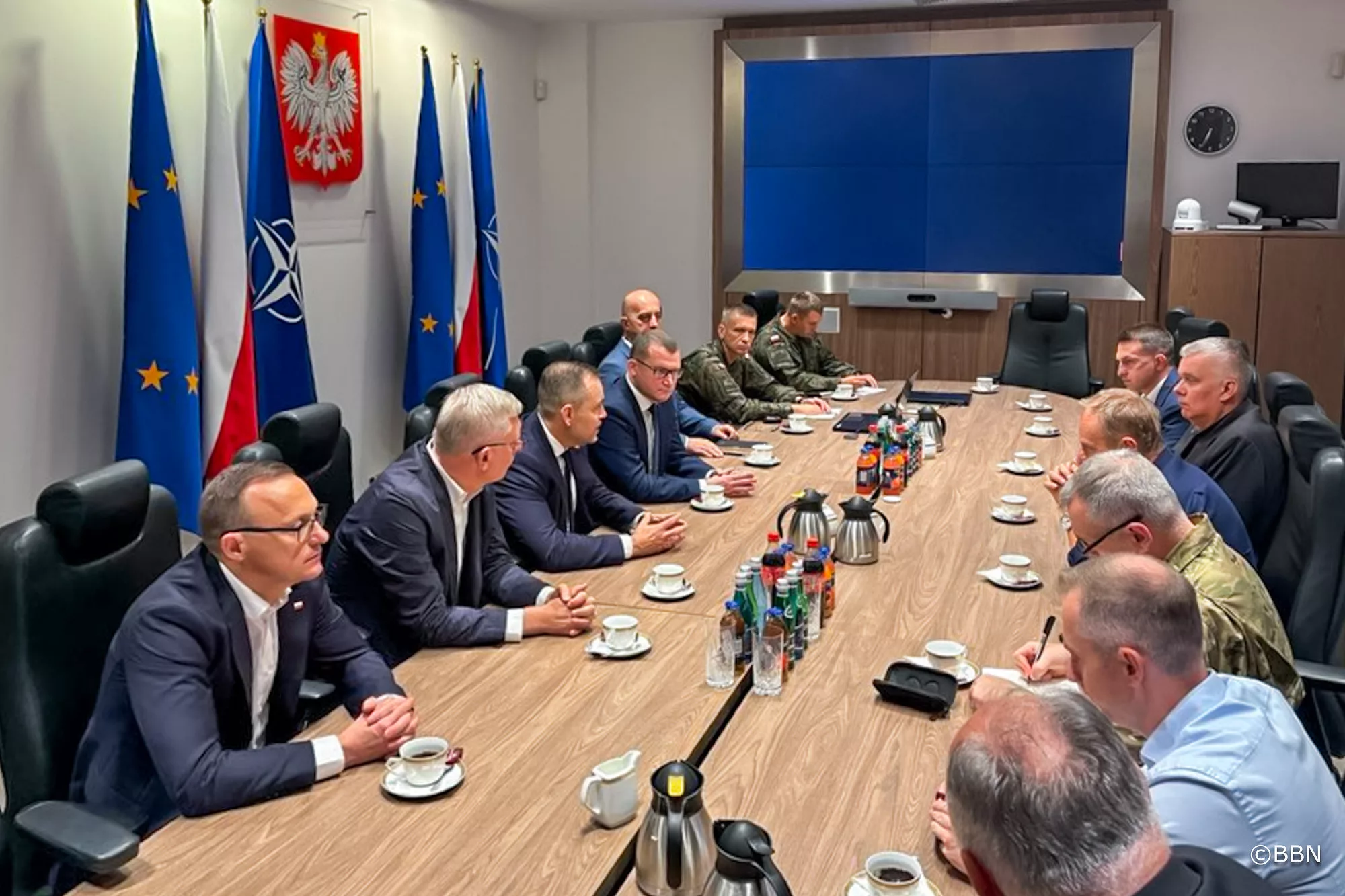 Naruszenie polskiej przestrzeni powietrznej. Prezydent Karol Nawrocki zwołał naradę w BBN z udziałem Premiera Donalda Tuska i szefów wojska