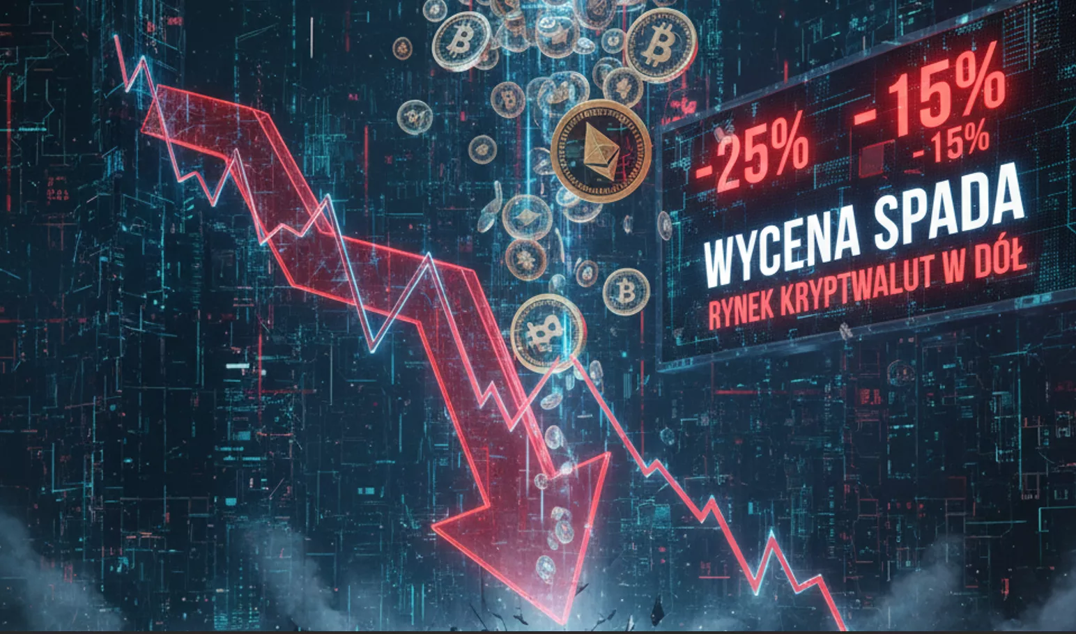 Rynek kryptowalut wstrząśnięty: Bitcoin i Ethereum pod presją, ale długoterminowe perspektywy pozostają optymistyczne