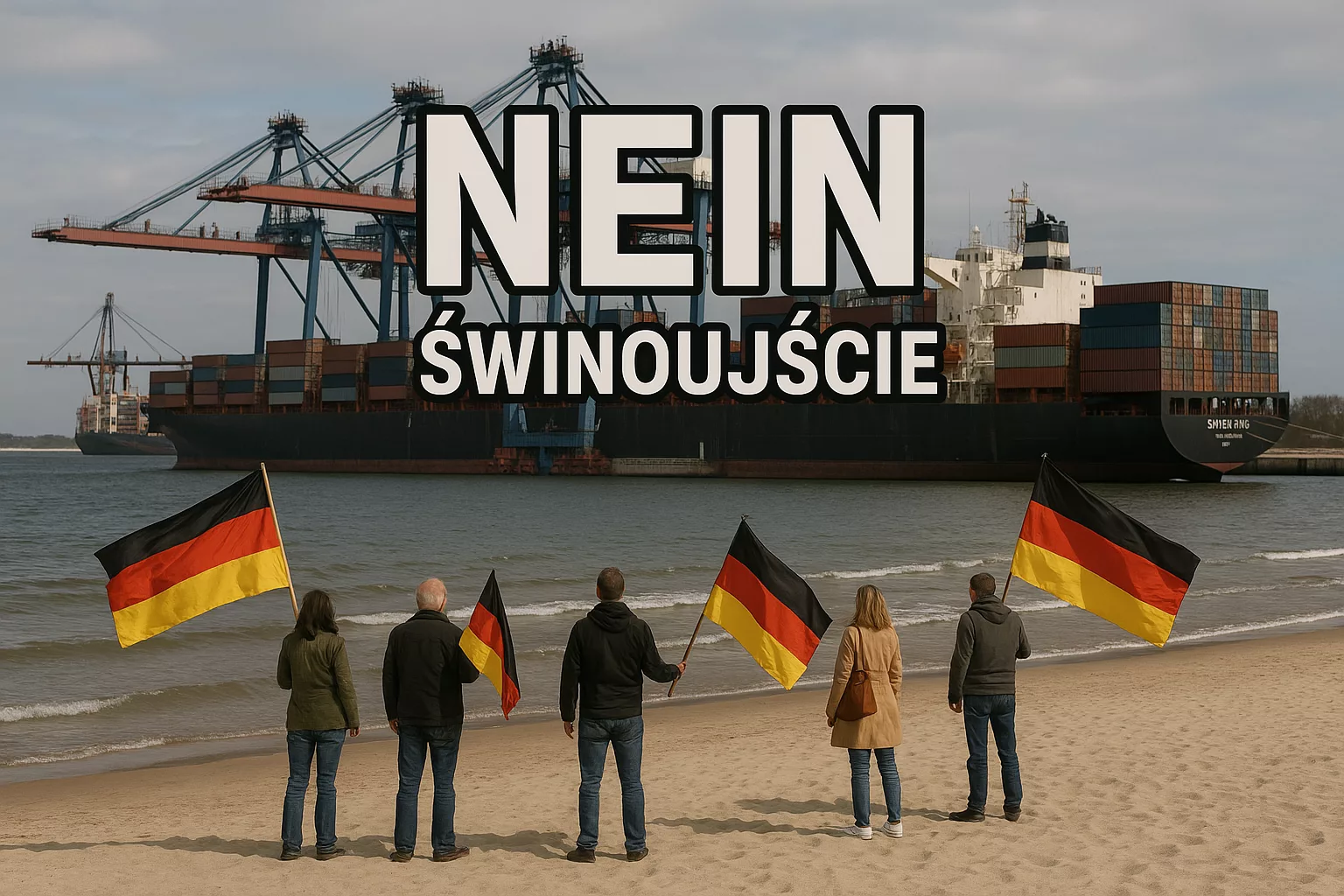 Terminal kontenerowy w Świnoujściu rusza! Agatowska znów „zaskoczona”, a mieszkańcy mówią wprost: z pieniaczami się nie rozmawia