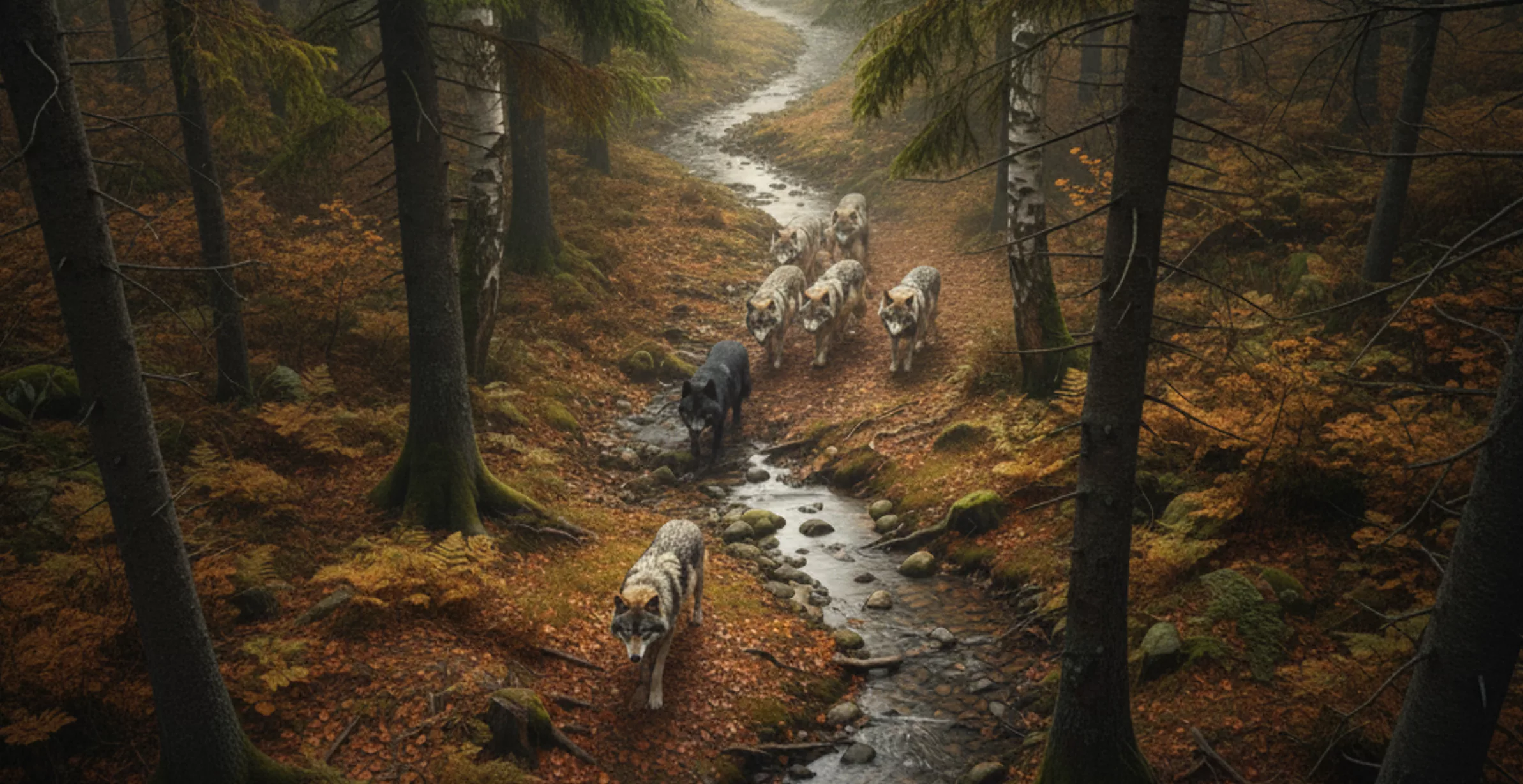 Rekordowa wataha wilków w okolicach Radunia i Kaszewa! Leśnicy alarmują: zachowaj ostrożność