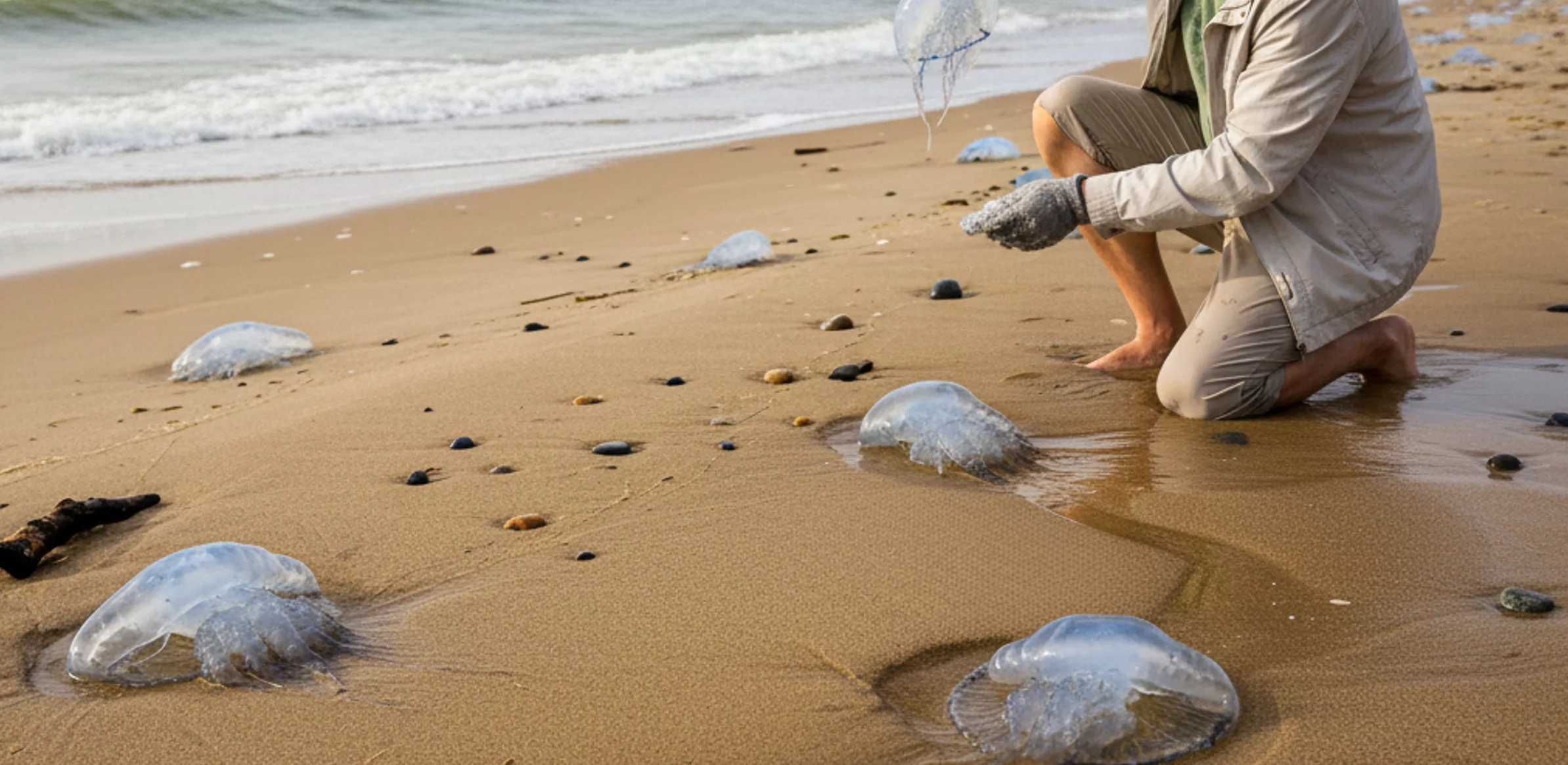 Plaża pełna meduz. Czy spacerowicze mają się czego obawiać?