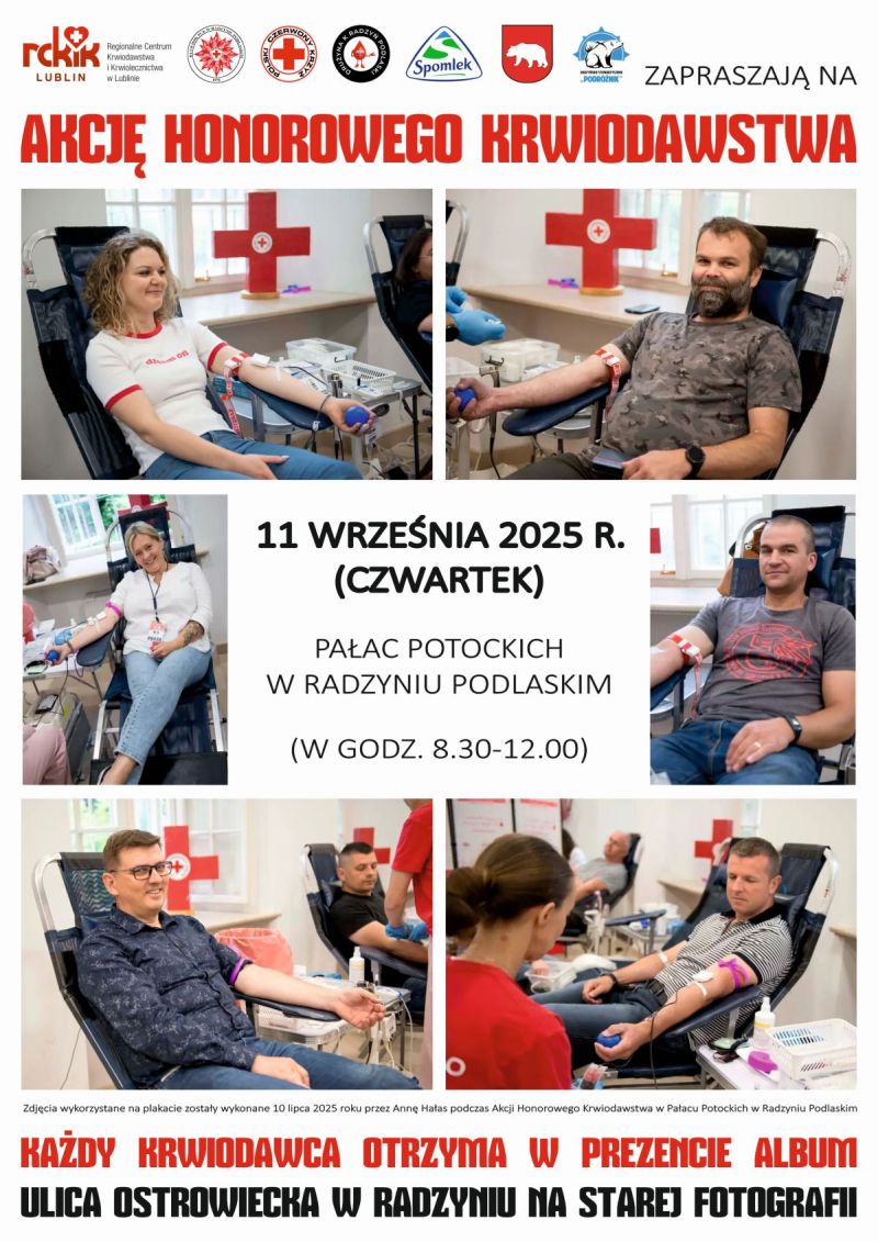 Oddaj krew i odbierz album „Ulica Ostrowiecka w Radzyniu na starej fotografii”