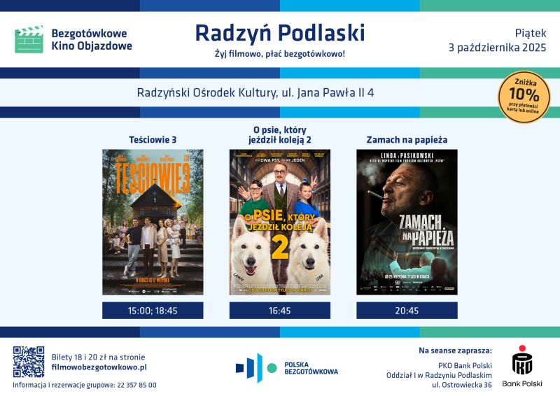 Bezgotówkowe Kino Bezgotówkowe wraca do Radzynia
