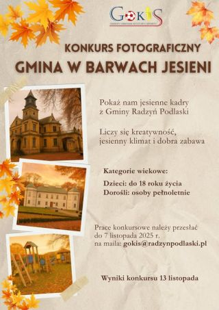 Konkurs fotograficzny „Gmina w barwach jesieni” – pokaż piękno naszej okolicy!