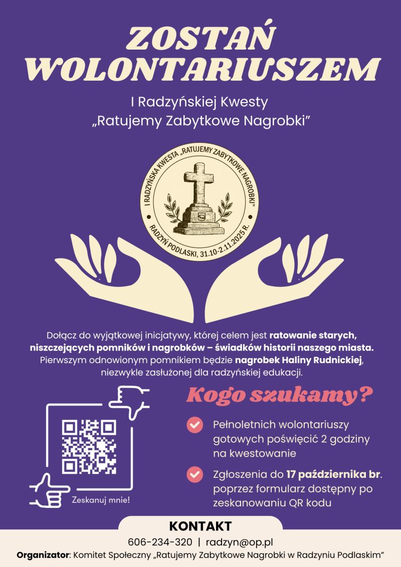 I Radzyńska Kwesta „Ratujemy Zabytkowe Nagrobki”