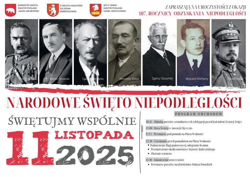 Obchody 107. rocznicy odzyskania przez Polskę niepodległości