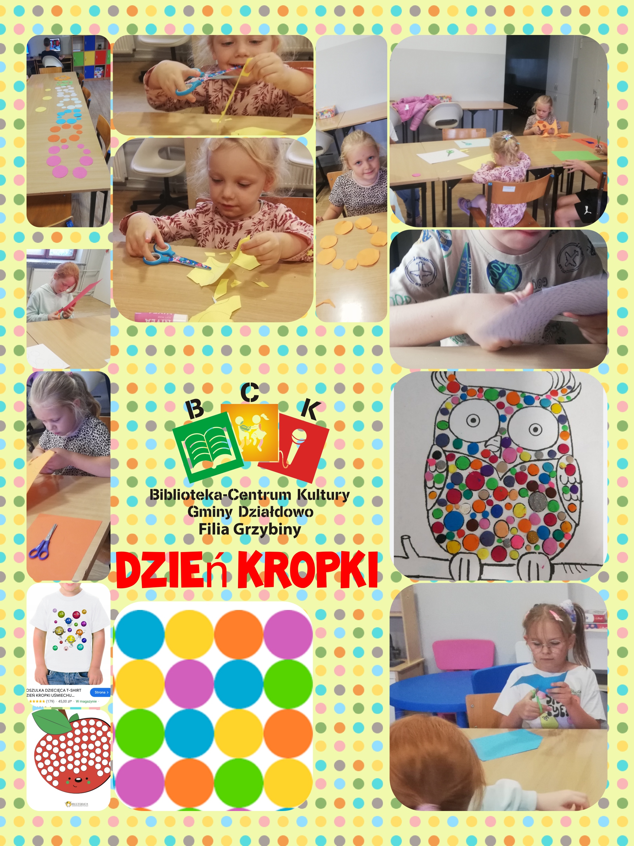 Dzień Kropki w świetlicy w Grzybinach