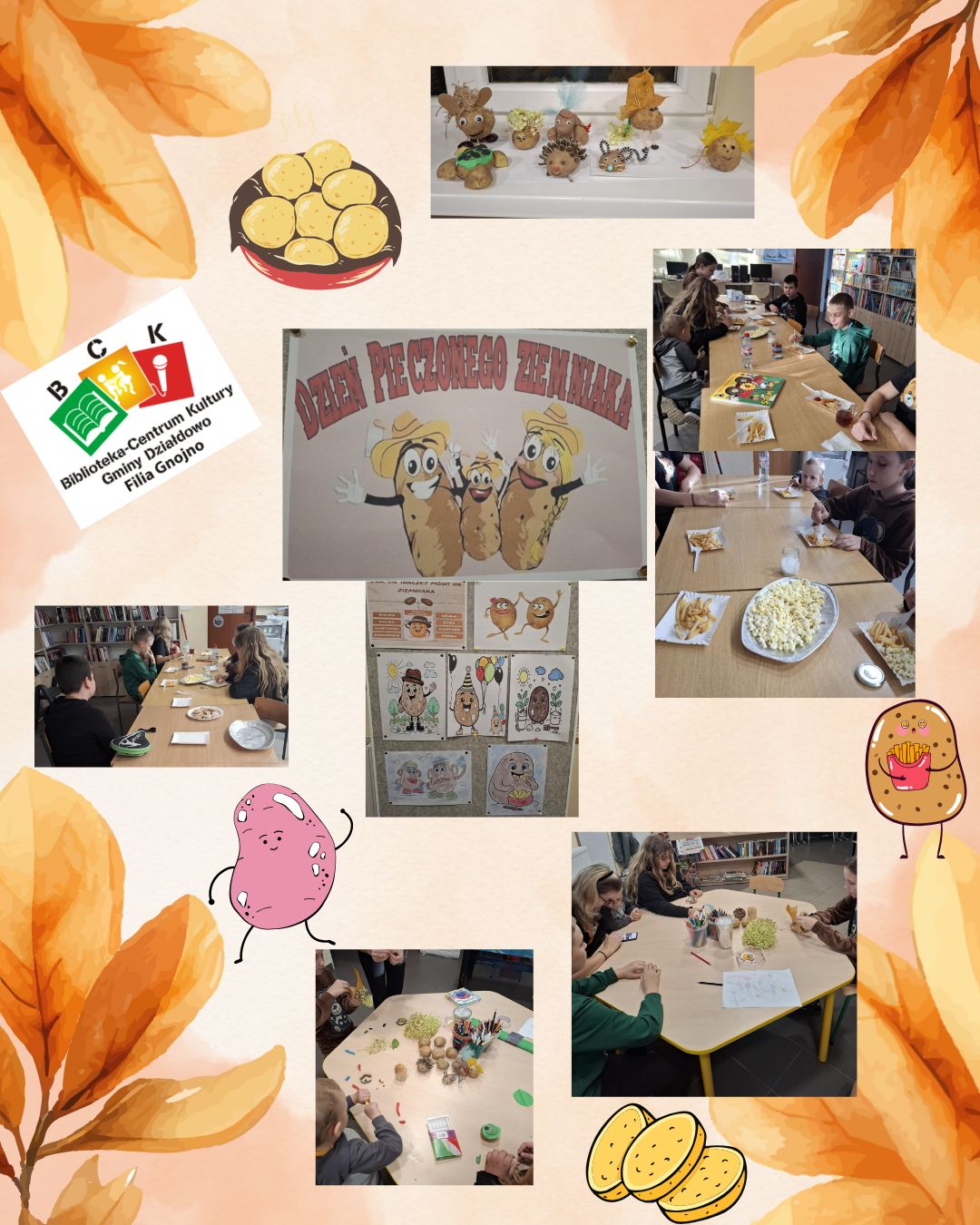 Dzień Ziemniaka w Bibliotece BCK Gnojno.