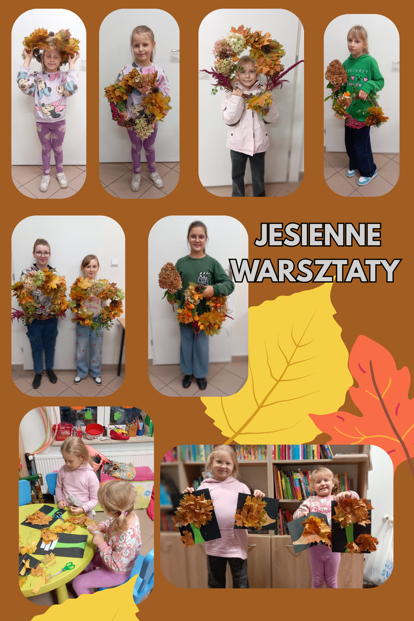 Warsztaty jesienne w bibliotece w Uzdowie