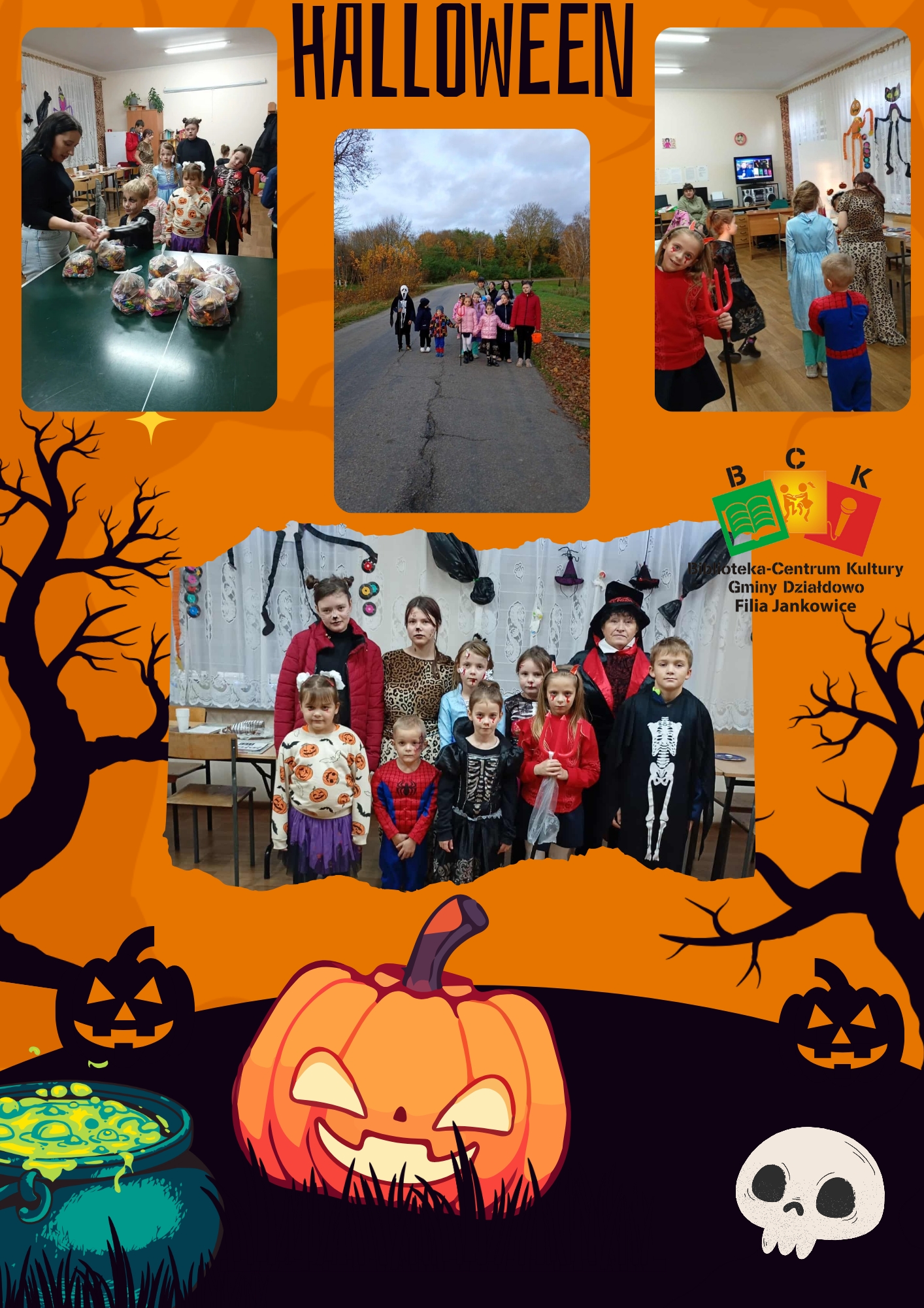 Halloween na świetlicy w Jankowicach