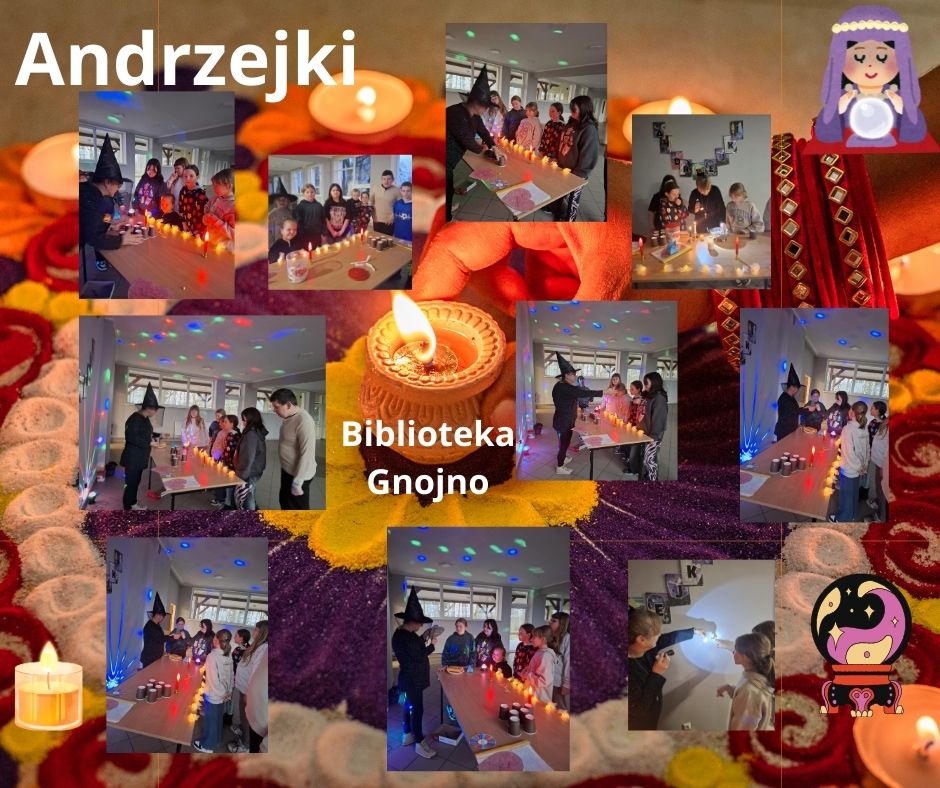 Andrzejki w Filii Bibliotecznej BCK Gnojno.
